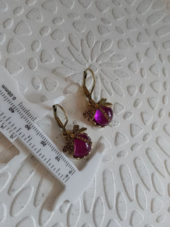 Boucles d'oreilles libellules - photo numéro 2