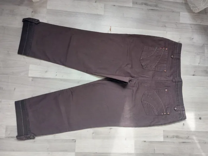 Pantalon large marron - photo numéro 6