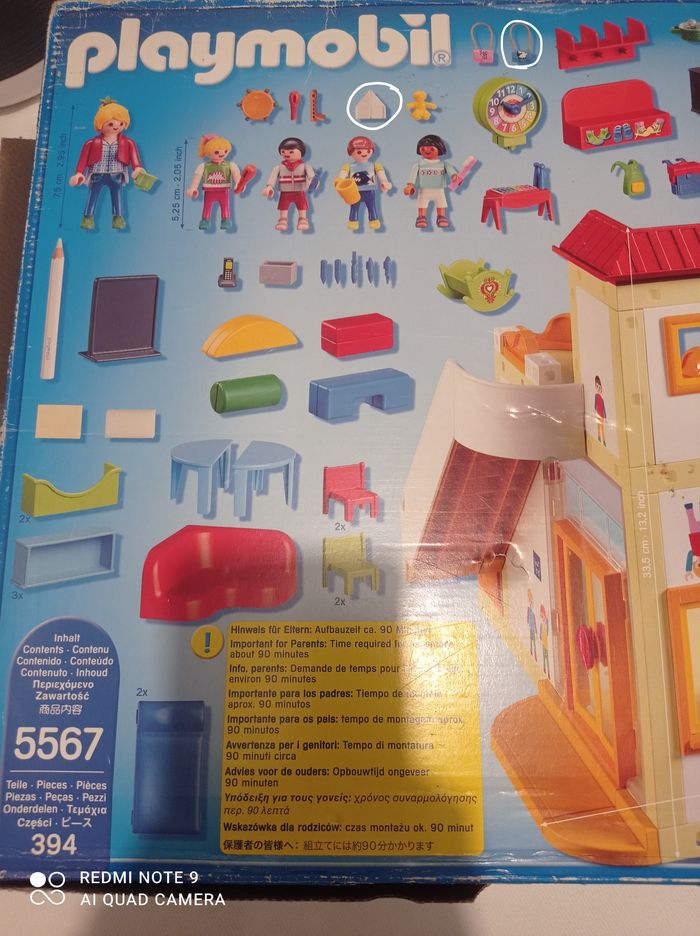 Lot playmobil city life - garderie 5567 avec boite - espace crèche 5570 - photo numéro 8