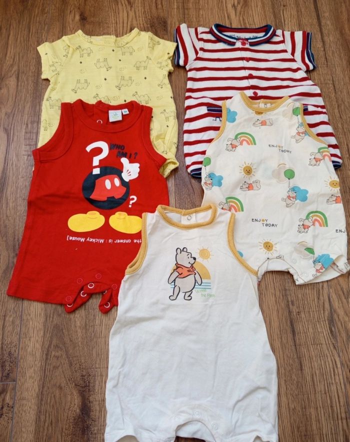 Lot 5 combi short taille 3 mois