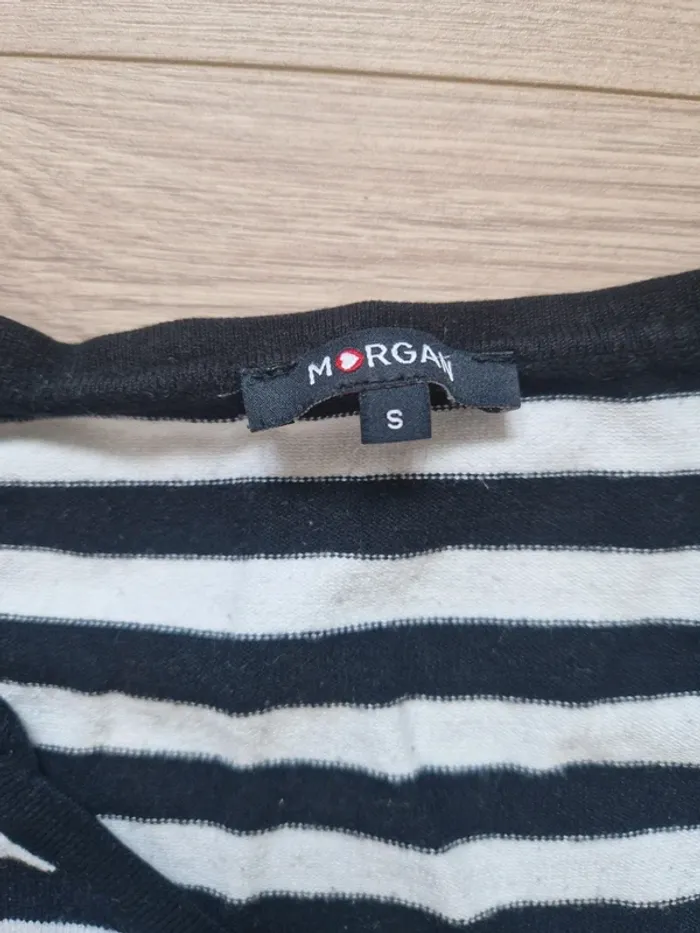 Pull Morgan rayé manches courtes taille S - photo numéro 2