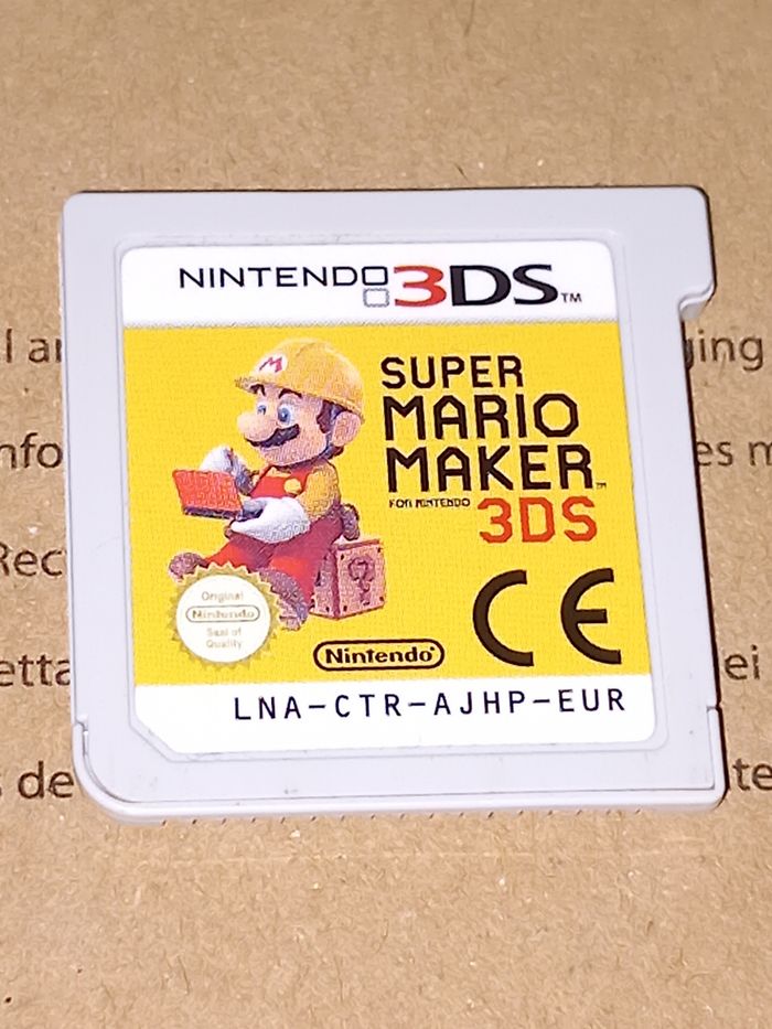 Super Mario maker 3ds Nintendo