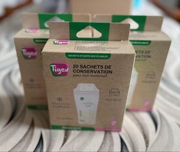Lot de 3 boîtes de 20 sachets de conservation pour lait maternel