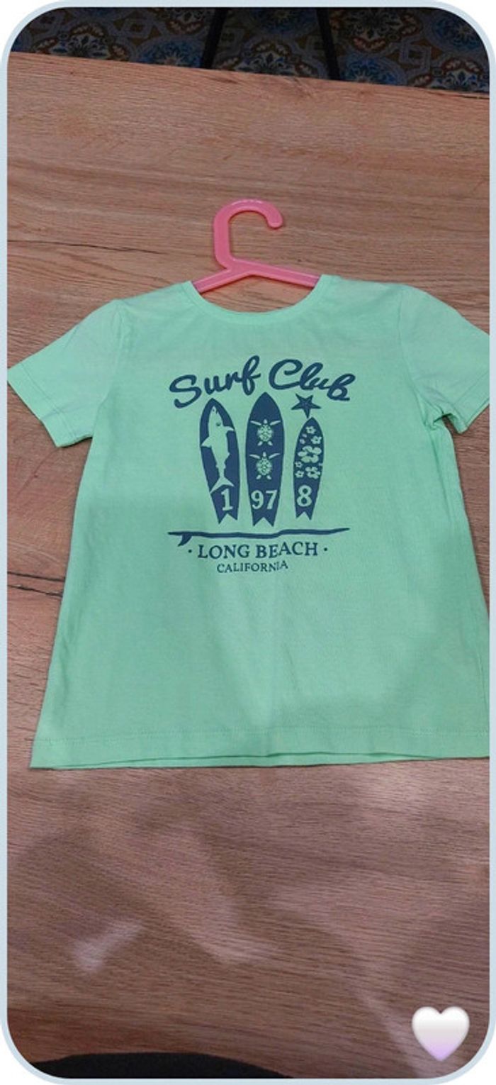 T shirt vert 6 ans