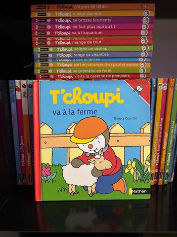 Livre T’choupi va à la ferme