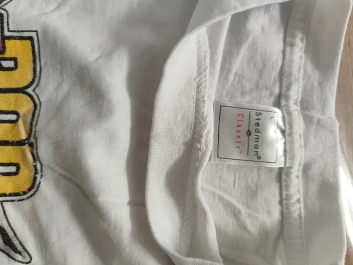 T-shirt unis Stedman – L – Blanc – État : Excellent - photo numéro 4
