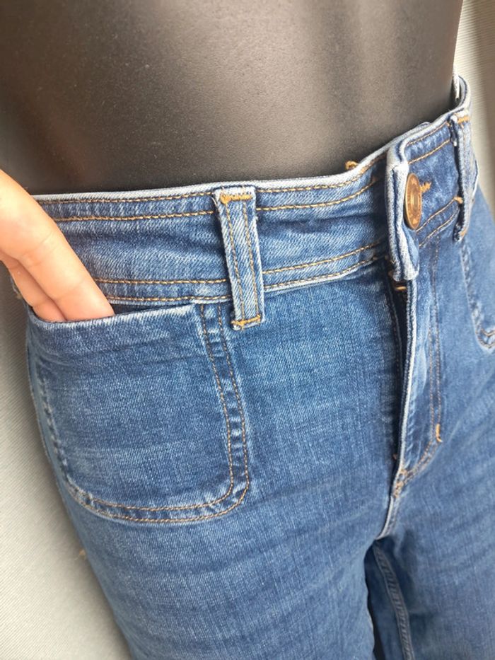 NVY jean taille haute jambes larges T 36 - photo numéro 3