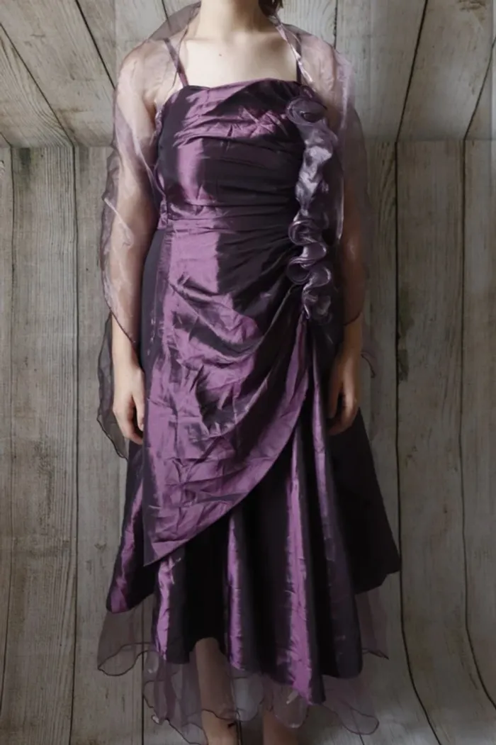 Robe de soirée femme S et son étole - photo numéro 3