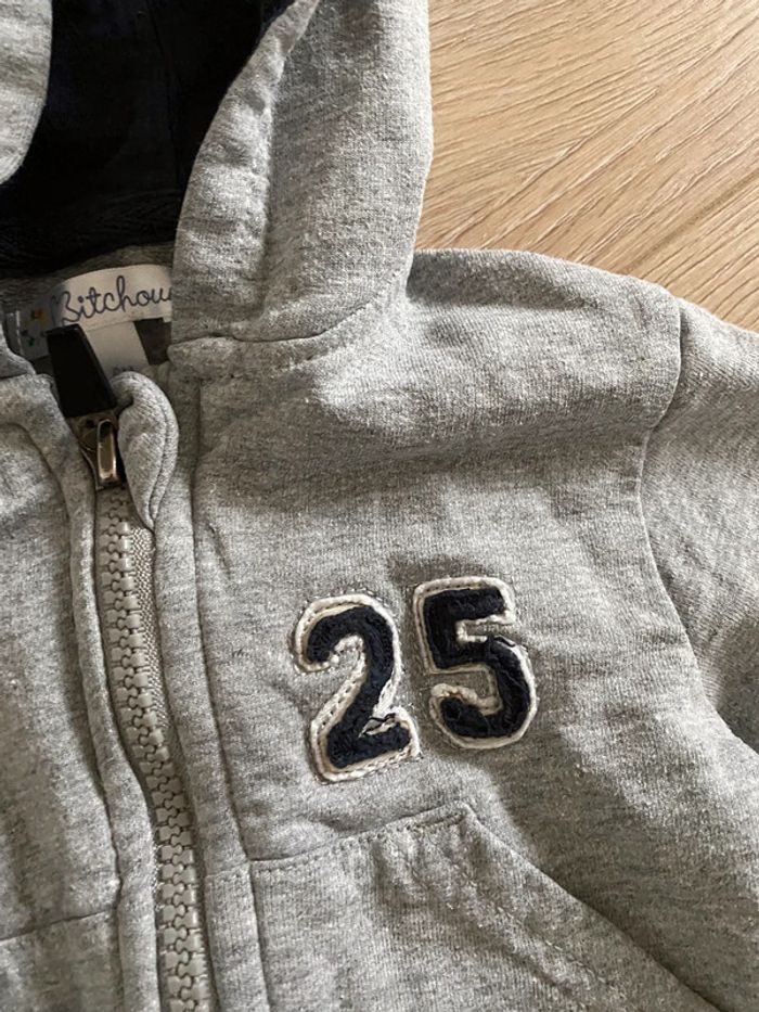 Lot de 3 gilet sweat zippé 6 mois orchestra - photo numéro 4