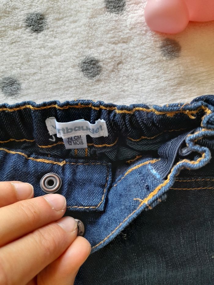 Jupe en jean vertbaudet 12 mois - photo numéro 3