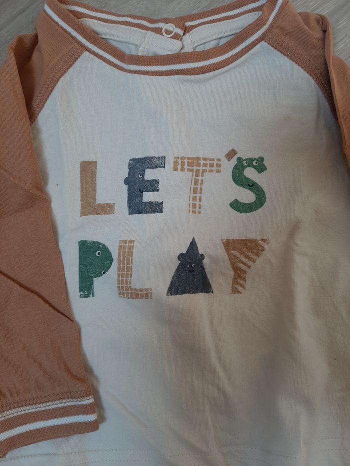 Ensemble salopette + tee-shirt 6 mois - photo numéro 4