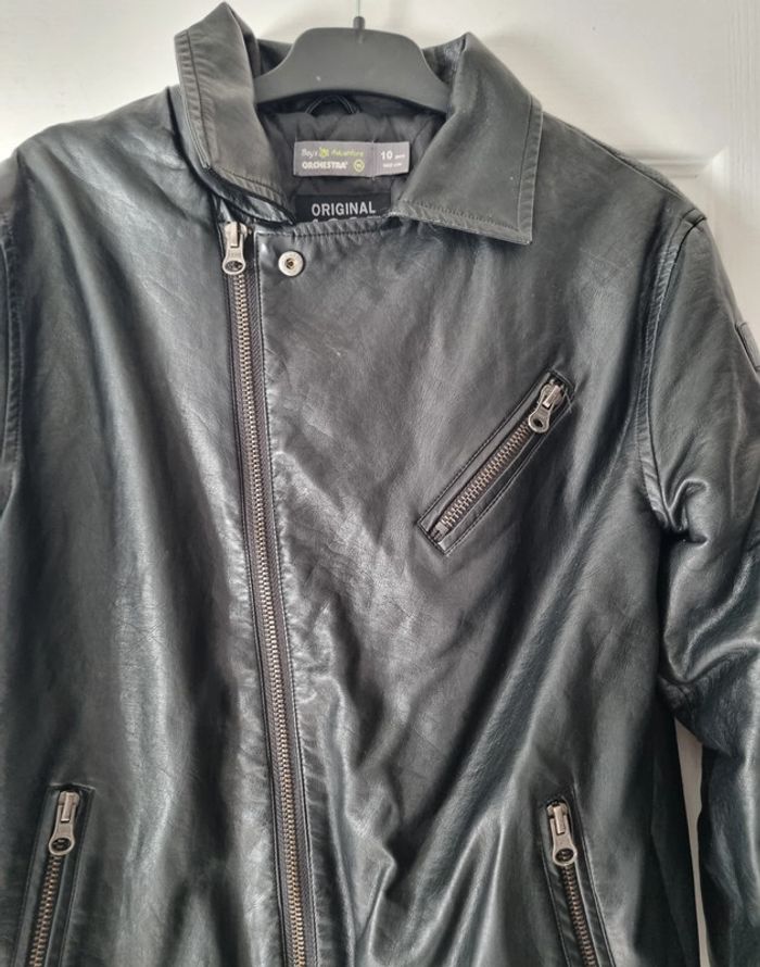 Veste cuir 10 ans garçon - photo numéro 2