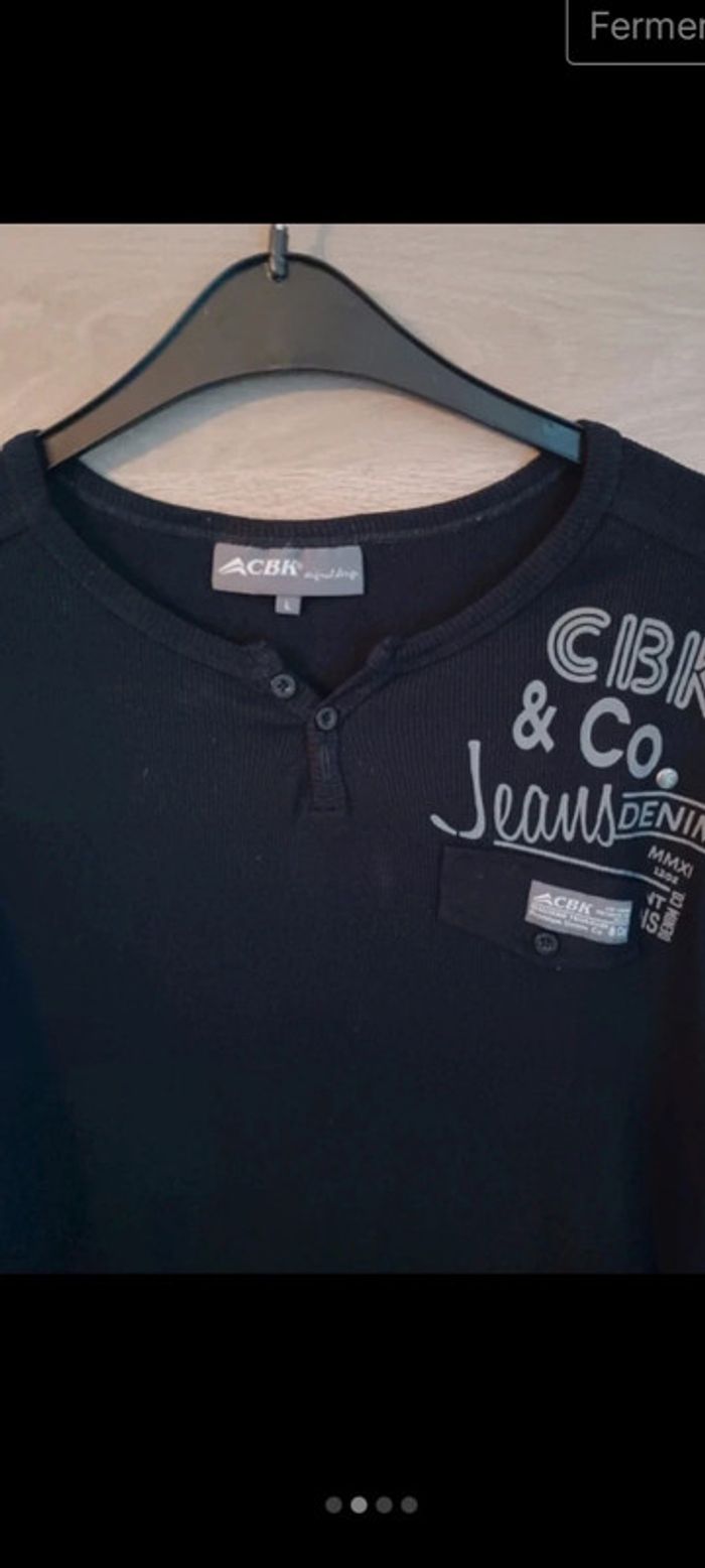 Tee shirt manches longues homme Taille L - photo numéro 2