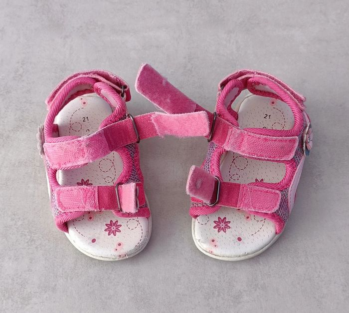 Chaussures ouvertes avec scratchs fille - 21 - photo numéro 5