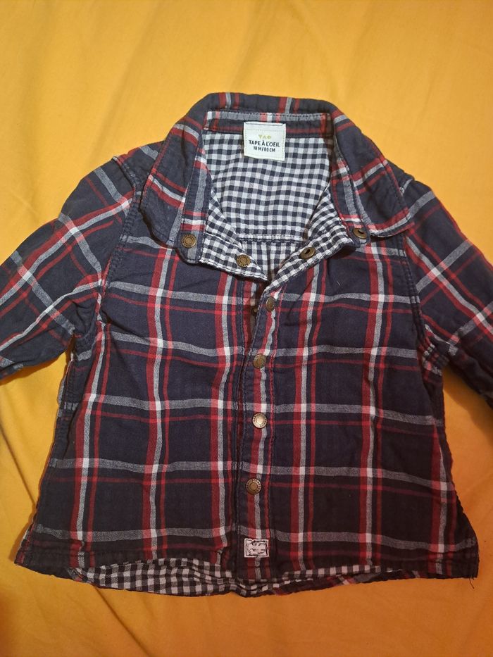 Chemise à carreaux 18 mois