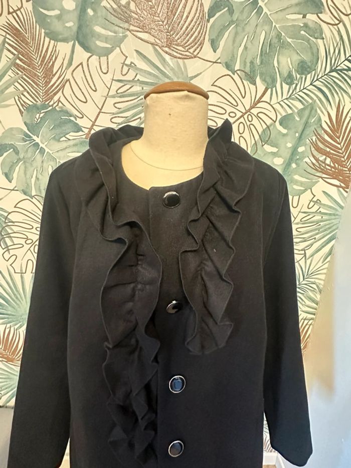 Caban trench noir Kiabi t46 - photo numéro 2