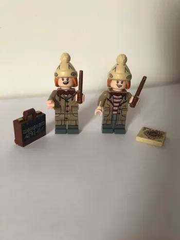 Figurine type lego les frères Weasley . Harry Potter