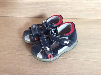 Sandales cuir marine P19