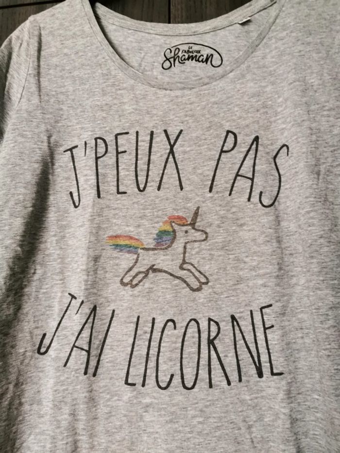 T-shirt "J'peux pas j'ai licorne" - photo numéro 2