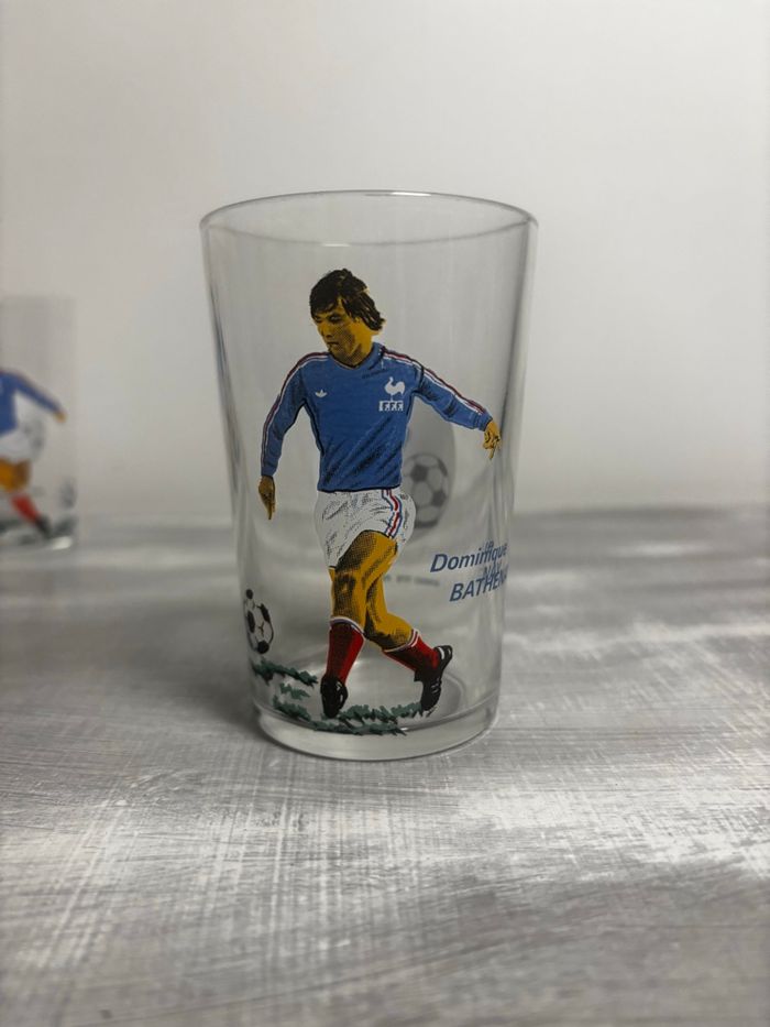 Vintage lot de 4 verres collector FFF football 1978 - photo numéro 6