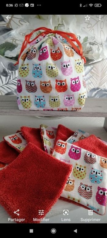 1 /lingette lavable pour bébé