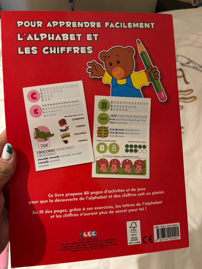 Cahier alphabet et chiffres à écrire 80 pages neuf - photo numéro 3