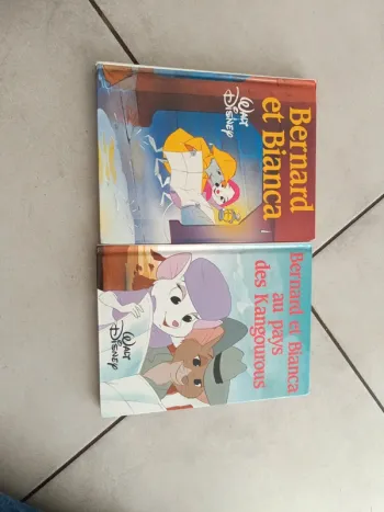 Lot de 2 livres Disney Bernard et Bianca