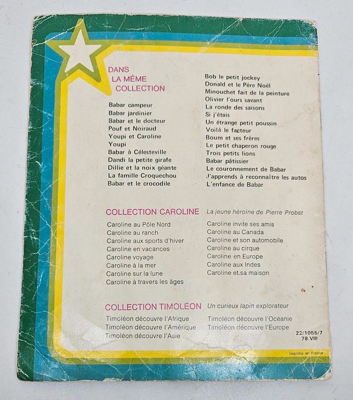 "La maison des nains".
Walt Disney.
Hachette.
Petite fleur.
12 pages.
ISBN : 2.01.005637.X - photo numéro 2