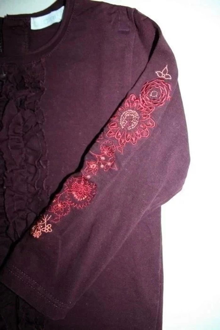 Tee shirt bordeaux Obaibi - photo numéro 2