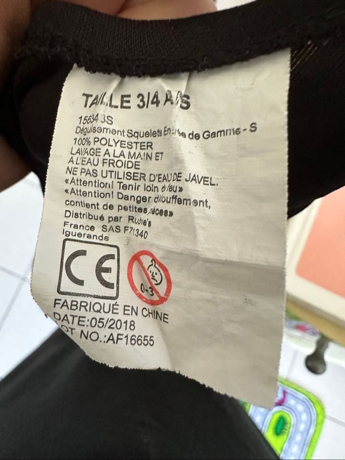 Déguisement squelette Halloween enfant - photo numéro 5