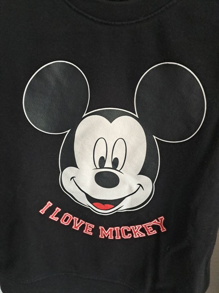 Sweat noir Mickey disney 122 cm 8 ans hiver - photo numéro 2