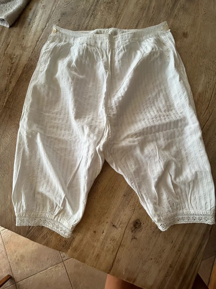 Short ancien coton vintage