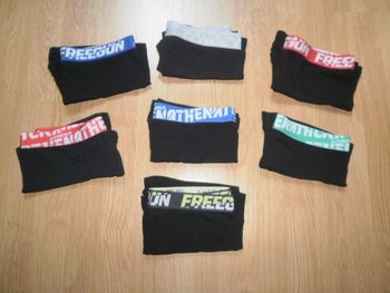 Lot de 7 caleçons Ado/Homme Taille 3 ou M Freegun & Athena, dont 3 NEUFS