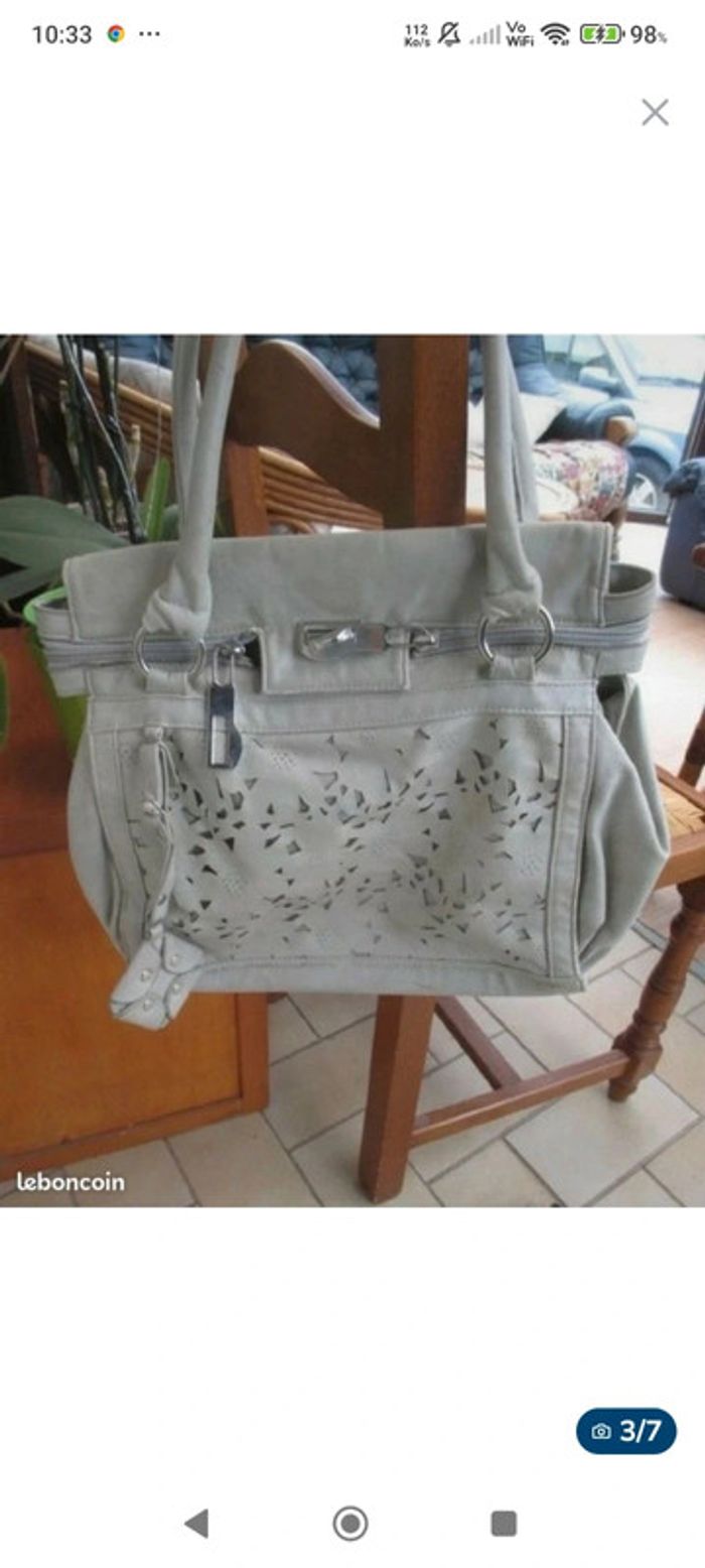 Sac à main beige fleurs - photo numéro 11