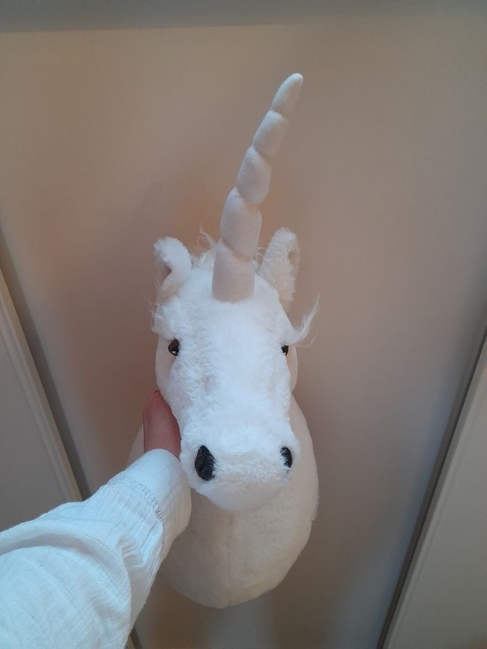 Tête de licorne peluche - photo numéro 4