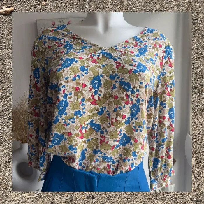 Blouse fleurie fluide femme 🌺 - photo numéro 2