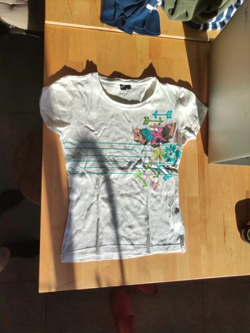 Tee-shirt Roxy blanc motifs