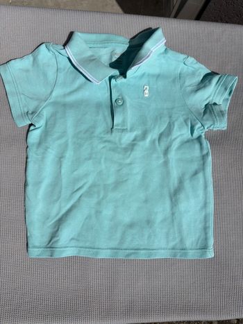 Polo manche courte obaibi taille  12 mois 74 cm 