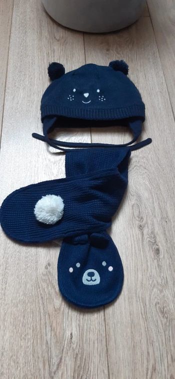 Bonnet + écharpe sergent major taille 50 cm état neuf