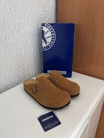 Birkenstock Boston de ante color camel – Sin estrenar – Talla 40