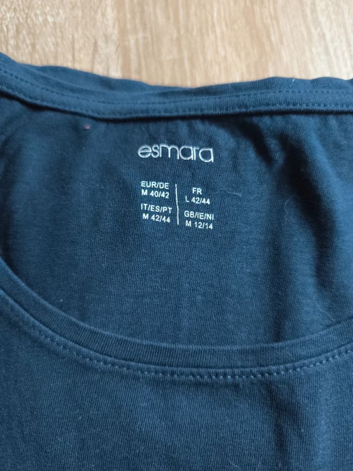 T-shirt bleu - 42/44 - photo numéro 3