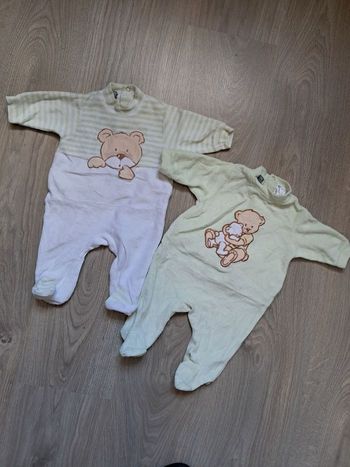Lot 2 pyjamas velours la Redoute 50 cm