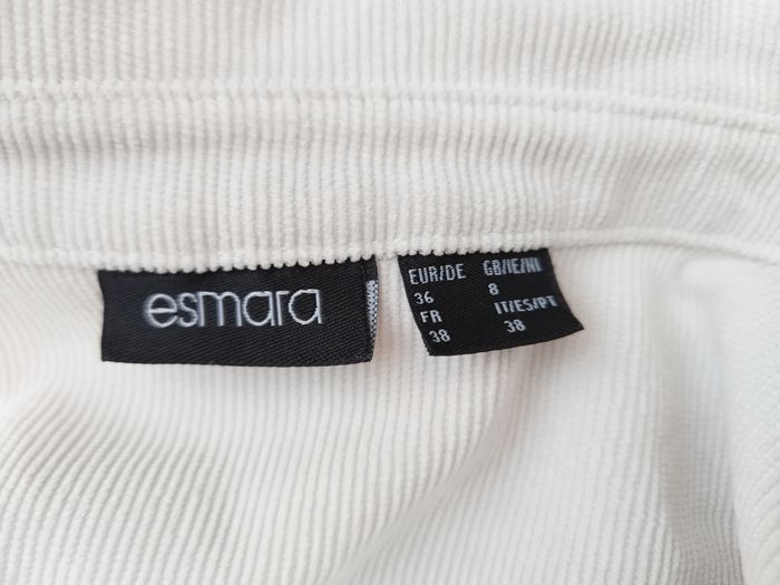 Chemise en velours côtelé oversize crème Esmara T38 - photo numéro 5