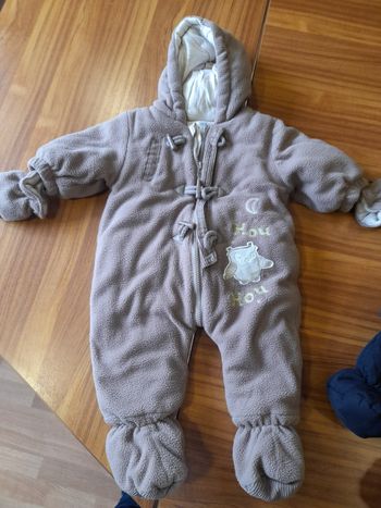 combinaison molletonnée marron clair