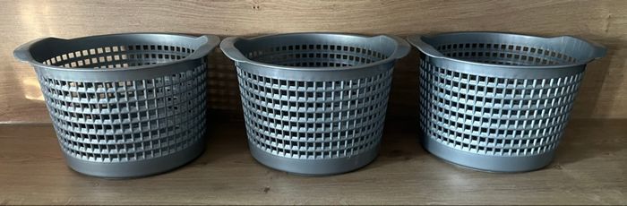 3 paniers de rangement