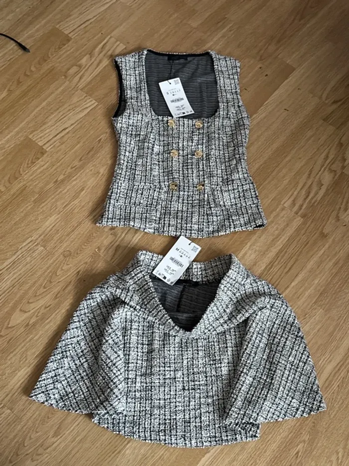 Ensemble Zara haut taille S bas t-M neuf - photo numéro 12