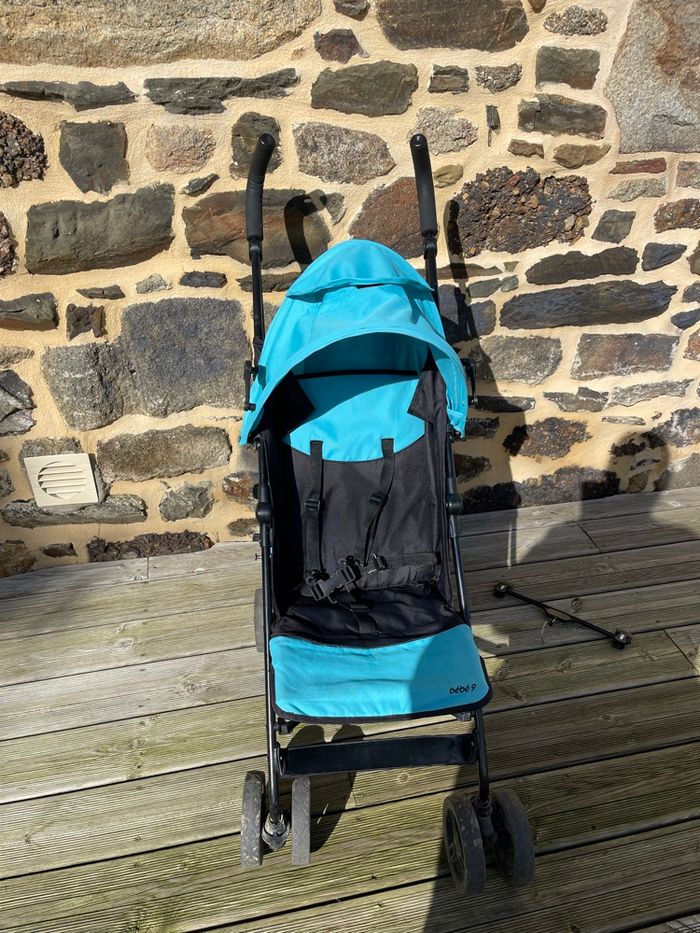 Poussette canne bleu turquoise - Baya 2 - Bébé 9