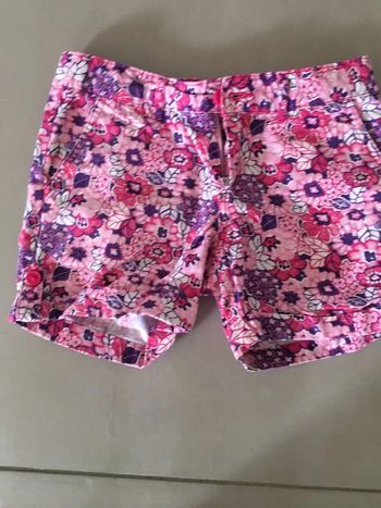 Short Little Livia 8/10 ans rose à fleurs