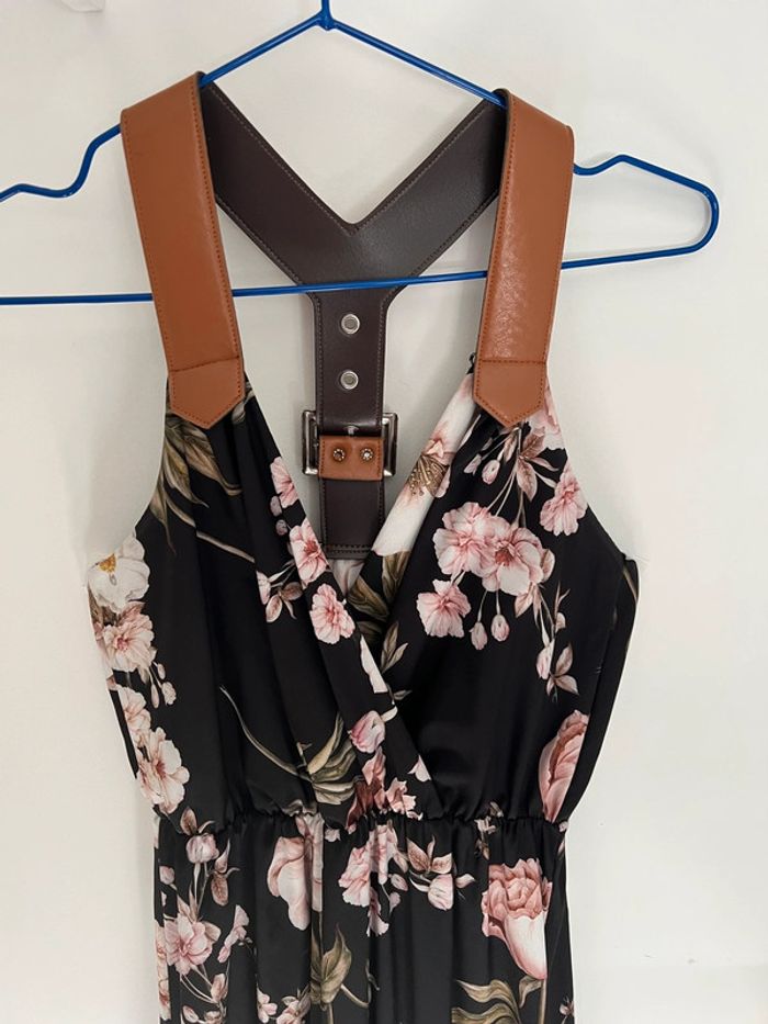 Robe longue bretelle cuir - photo numéro 3