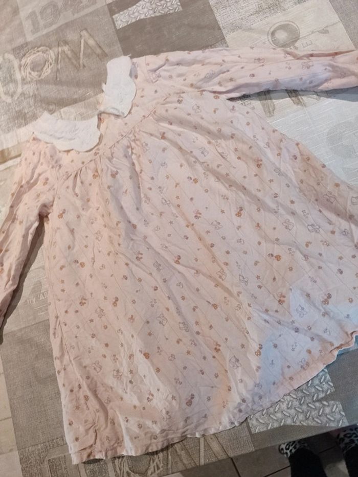 Robe col claudine rose pâle taille 36 mois - photo numéro 3